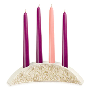 Demdaco - Ceramic Nativity Advent Candle Holder