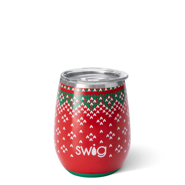 Swig Life - Sweater Weather - Stemless Wine Cup  (14oz)